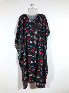 Floral Print Kaftan Dress