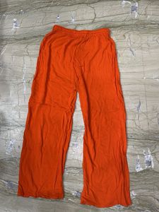Vibrant Orange Palazzo Pants