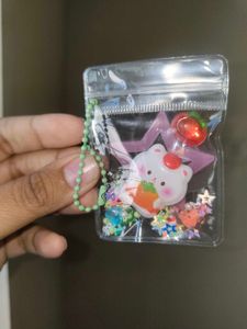 Kawaii Shaker Glow-in-the Dark Charm Keychain