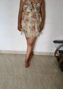 Floral Backless Dress