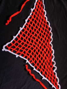 Red Crochet Net waist