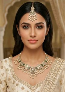 Exquisite Necklace & Mangtika Set