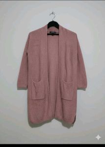 Dusty Rose Knit Cardigan