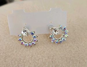 Sparkling Circle Earrings