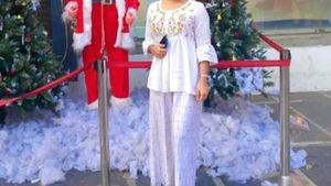 White Embroidered Flared Kurta