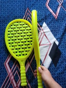 Yellow Plastic Racket Set