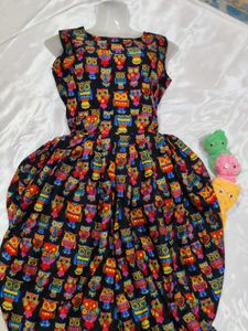 Cute Owl Print Dhoti jumpsuit