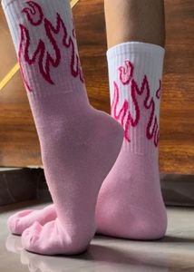 Pink Flame Socks