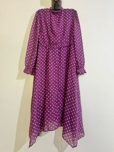Purple Polka Dot Dress