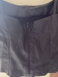 Sleek Black leather  Camisole Top