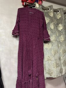 Purple floor length Maxi Dress