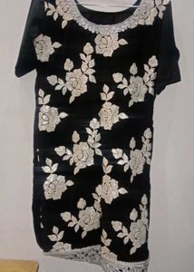 Black kurta sharara set