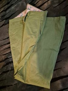 Green Casual Pants