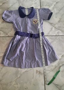 Vintage Striped Dress with Peter Pan Collar