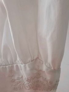 White Collared Oversized Top