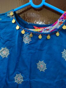 2 Layer Long Indo Western Kurta