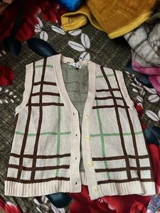 Vintage Plaid Sweater Vest