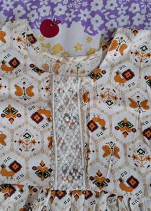 Boho Print Flared Kurta