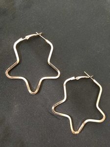 Star Hoop Earrings