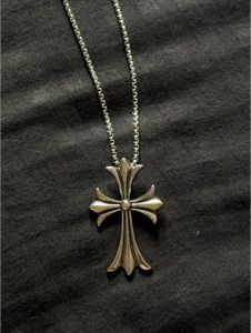Chrome Hearts Steel Cross Pendant Neckla