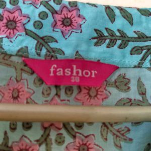 Beautiful Floral Print Anarkali Kurta