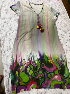 Vibrant Abstract Print Kurta
