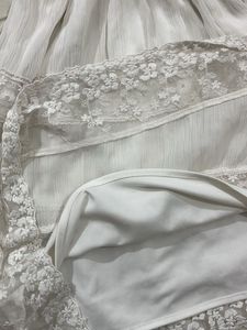 VERO MODA White Lace Mini Dress