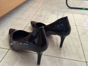 LUNA BLU by Westside | Black Patent Pointed-Toe He