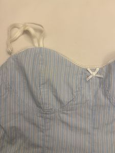 Zara blue striped pretty cami top- corset style