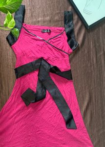 Crossword Pink Wrap Around Short Skirt