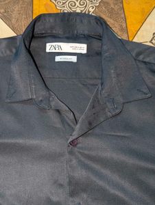 Zara Relaxed Fit Button-Up Shirt