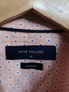 Peter England Men's Patterned Casual Shirt