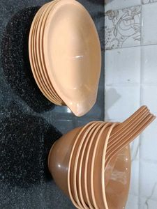 Set of 6 Vintage Style Mixing soup Bowls