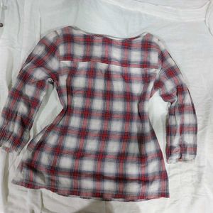 Abercrombie &amp; Fitch Plaid Babydoll Tunic Top