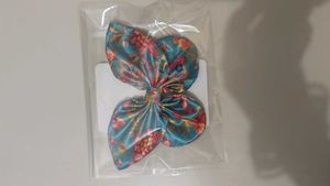 Floral Satin Butterfly Hair Clip