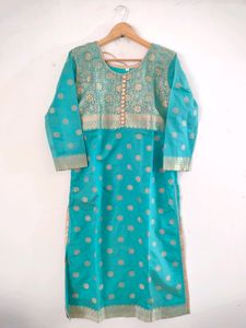 Cyan Festive Kurta Set (Women's)