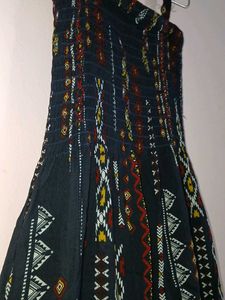 Boho Chic Printed Maxi Dress with Spaghetti Strap