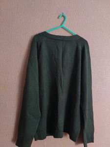 Stylish Olive Green Cardigan