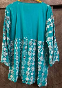 Embroidered Teal Kurta