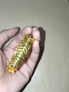 Exquisite Peacock Enamel Bangle
