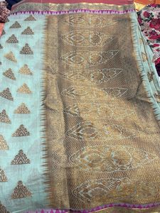 Stunning Purple Saree with Embellishments