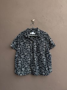 Black & White Patterned Short Sleeve Shirt