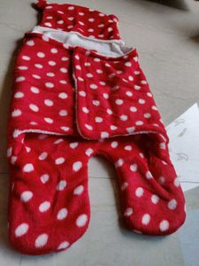 Newborn Swaddle Hooded Wrapper - Red