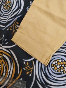 Tan Casul Straight Cut Pants