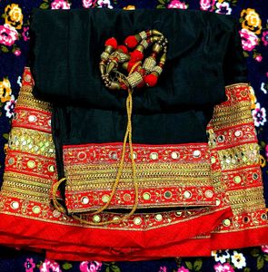 Lehnga Choli (Red & Black)