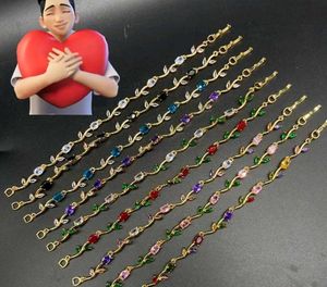 Beautiful Leaf & Gemstone Bracelet Set
