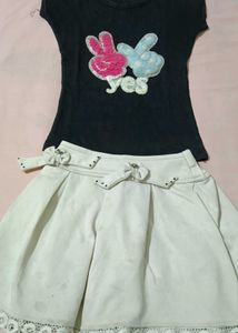 Cute Co-ord Set: Top & Skirt