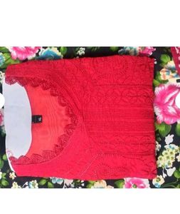 Elegant Red Kurta Set with Dupatta