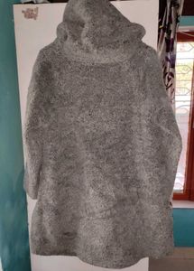 Cozy Grey Hooded Jacket