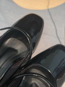 Glossy Black Mary Jane Shoes